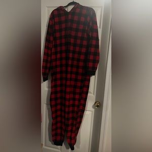 Hooded onesie size large